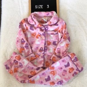 Joe Fresh fleece pj set size 3